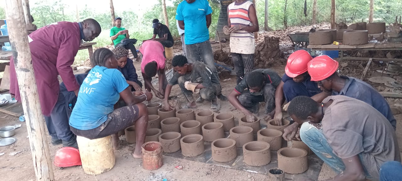 Training session with beneficiaries